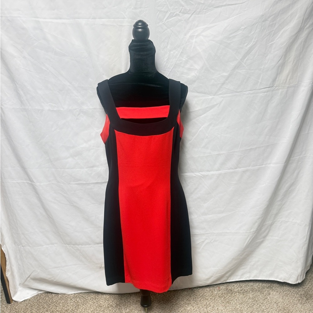 YL by Yair Red and Black Mini Dress